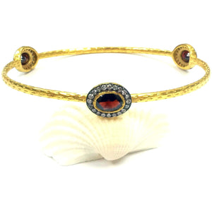 Ancient  Design - Ruby Brown Bangle