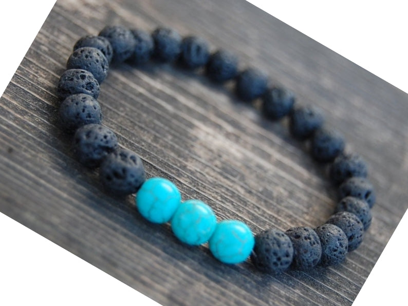 Lava Stone Bracelet Beads