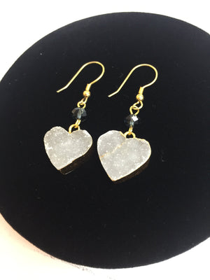 Heart Shape Crystal Earrings