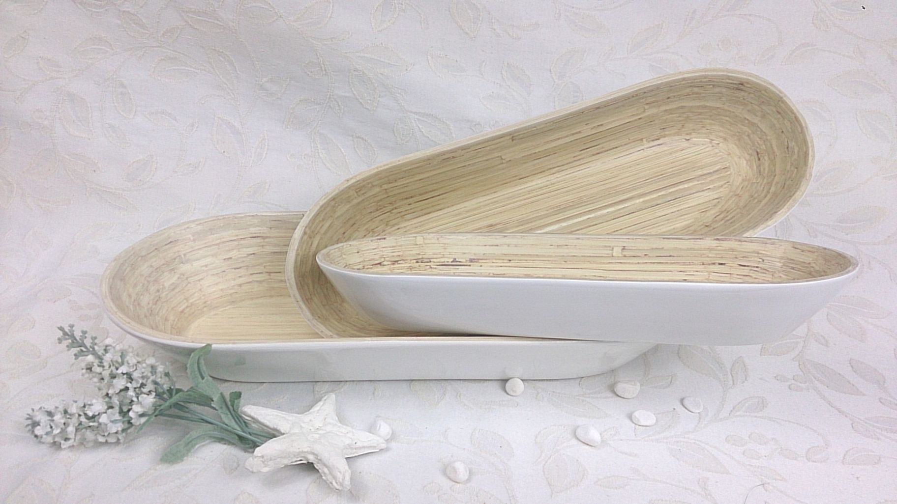 Party - Oval Wooden Dish #01