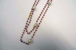 Royal Knotting Chain Necklace - Rose Quartz