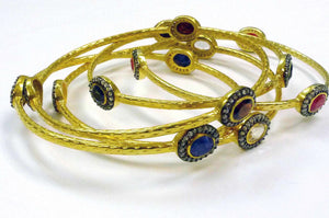 Ancient  Design - Ruby Brown Bangle