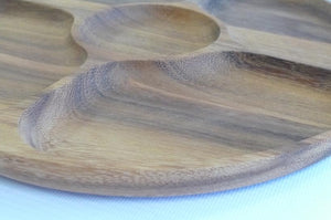 Party - Round Wooden Serving Tray #02