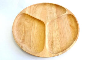 Party - Round Wooden Serving Tray #01